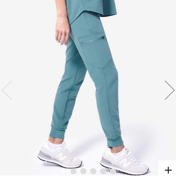 Figs Hydrogreen Scrub Set Catarina Scrub Top Zamora Jogger Pants Large Nurse - Picture 2 of 14